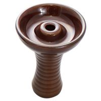 Ceramic Funnel Hookah Bowl - Brown
