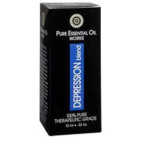 Pure Essential Oil Works Depression Blend, 100% Pure, Natural, Paraben-Free and Therapeutic Grade with Euro-Style Dropper, 0.33 Ounces