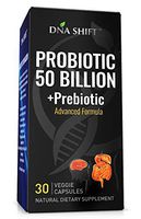 DNA Shift Prebiotics and Probiotics 50 Billion CFU. Dr Approved Pre and Probiotics for Women, Probiotics for Men, Shelf Stable Probiotic Supplement with Acidophilus, 11 Strains Best for Natural Relief