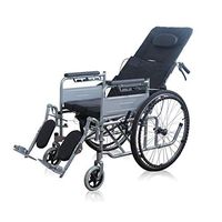 LBYMYB Folding and Seat High After Wheelchair Half Lay Senior Lying Flat Wheelchair Wheelchair
