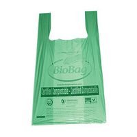 Compostable T-Shirt Bags, 10 Gallon