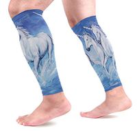 LEVEIS Unicorn Calf Compression Sleeves 1 Pair, Leg Performance Support for Shin Splint Calf Pain Relief Men & Women Guards Sleeves for Running Cycling