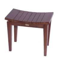 Sojourn 20" Teak Eastern Style Shower Bench- Shower Sitting, Display, Foot Rest, Shaving Stool
