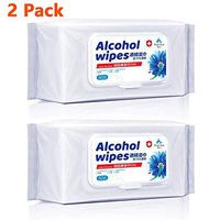 Disinfectant Wipes, 75% Alcohol Wet Wipes Suitable for Family All Daily Protection (2 Pack)
