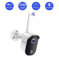 【100% Wire-Free】 Wireless Battery Camera System,SMONET 4CH 1080P All-in-One 9" Touched LCD Monitor&4pcs 2MP Outdoor Battery Powered Cameras,Use for Battery Camera System ONLY,No Power Supply