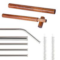 ZFITEI Stainless Steel Drinking Straws，Rounded tip Drinking Straws, Anti-Scratch Stainless Steel Set of 5, 8.5in Long for 30&20 oz Tumbler