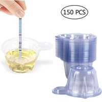 150 Pack 40ml Urine Cups Plastic Disposable Easy to Collect Urine Specimen Cups for Pregnancy Test/Ovulation Test/pH Test