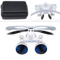 Alkita 3.5X420mm Surgical Medical Binocular Loupes Optical Glass Color Silver Dental Magnifiers