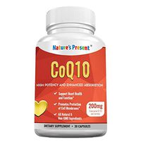 Pure CoQ10 200mg per Veggie Capsule, Max Potency & High Absorption, Powerful Antioxidant for Heart & Vascular Health, GMP certificated, Non-GMO-(1)