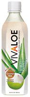 Vivaloe Coconut Aloe Beverage - 16.9 fl oz. All Natural Aloe Vera Juice. (Pack of 12)