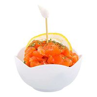 Le Fleur Cup, Appetizer Cup, Ice Cream Cup, Yogurt Cup - White - 2 oz, Premium Plastic - 100ct Box - Restaurantware