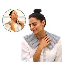 Heating Pad Solutions - Microwavable Heating Pads for Shoulder and Neck | Reusable and Natural Hot Packs for Pain Relief | Used for Sore Neck, Aching Shoulders, Muscle Pain, Arthritis & Stiff Joints
