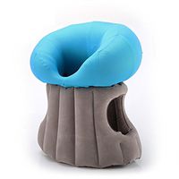 WAOBE U-Shaped Inflatable Pillow Long-Distance Aircraft Travel Pillow Neck Pillow Car with U-Shaped Bed Rest Pillow Pillow, Blue