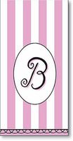 "B" Pink Monogram Hankies