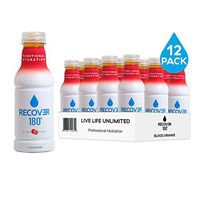 Recover 180 Hydration Drink for Functional Performance, Sports and Everyday Electrolytes Beverage, 16 Ounce (12 Pack, Blood Orange)
