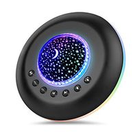 White Noise Sound Machine with Night Light/Starry Ambient Light | 20 Non-Looping HiFi Natural Sound/Lullaby | Noise Cancelling | Office Privacy, Travel | for Adults & Baby.