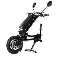 Life HS Electric Wheelchair Front Drive Head, Aluminum Alloy Frame Wheelchair Trailer Head Accessories Wheelchair Traction Scooter (36V 10AH)