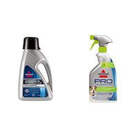 Bissell 78H6B Deep Clean Pro 2X Deep Cleaning Concentrated Carpet Shampoo with Oxy Stain Destroyer Pet Plus Pretreat
