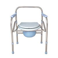 Vei Jie Foldable Toilet, Folding Stainless Steel Bedside Toilet, Old Toilet Seat, Folding Old Household Toilet, Pregnant Woman Chair - 56cm X 42cm X 74cm db