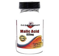 Malic Acid 825mg * 200 Capsules 100% Natural - by EarhNaturalSupplements