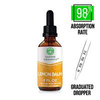 Garden Organics - Lemon Balm Alcohol-Free Extract, Organic Lemon Balm (Melissa officinalis) Dried Leaf (2 Fl Oz)