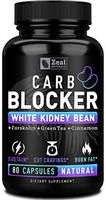 White Kidney Bean Carb Blocker + Forskolin Extract (700mg | 80 Capsules) Keto Carb Blocker w. Forskolin Max Strength & Pure White Kidney Bean Extract for Keto Cheat Carb Intercept + Sugar Blocker