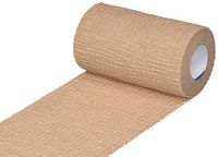 Hartmann 25400000 Medi-Rip Latex-Free Self-Adherent Compression Bandage, 4" Width, 5 yd. Length, Tan (Pack of 12)