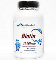 Biotin 10,000mcg // 100 Capsules // Pure // by PureControl Supplements