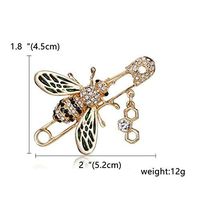 Wholesale Insect Bee Pearl Crystal Rhinestone Enamel Brooch Pin Women Jewelry Daily Popular Novelty Woman Girl Accesories Elegant Cute | Choose Style - 26