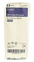 CURITY O.B. Sponge 4" x 4" 2-Ply Pack: 100