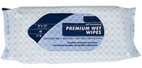 Premium Wet Wipes. Pack of 48 Pre-moistened Wipes in Soft Pack. Personal Hygiene Products with Aloe and Lanolin. Hypoallergenic & Alcohol-Free. Mild Fresh Scent.