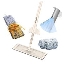 GOO Spray Mop, Upgrade 3 in 1 Water Jet Mop Flat Mop, 4 Reusable Mats, 360 Degree Rotating Wet Mop for Hardwood Floors, Laminates, Wood, Tiles
