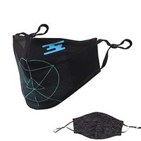 Cher9 Unisex Summer Ice Silk Anti-UV Double Sided Cartoon Graffiti Earloops Mõuth Màsk