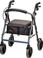NOVA Zoom Rollator Walker with 22” Seat Height, Blue