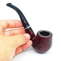 Jamaican red Classic Retro Portable Pipe with a Three-in-one Scraper and a Storage Bag