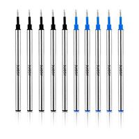 Refills Fit Rollerball Pen,Roller pen, Black Ink,Blue Ink 0.5mm, Set of 10 PCS