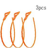 3 Pack Drain Snake Equipment/Auger Type Cleaning Tool, Hair Drain Clog Remover