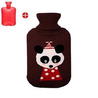 Hot Water Bag,Warm Water Bottle Cover Safe and Reliable High-Quality Rubber Washable Household Warm Pain Relief Hot and Cold Therapy,Coffeepanda