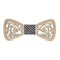 KERVINJESSIE Carved Wooden Bow Tie Wedding Male (Color : 3)