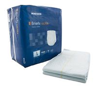 McKesson Ultra - Adult Incontinent Brief McKesson Ultra Tab Closure Large Disposable Heavy Absorbency - 18/Bag - McK