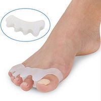 Waller PAA 2pcs Silicone Gel Bunion Toe Corrector Orthotics Straightener Separator Pain