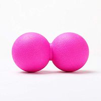 Double Lacrosse Ball Style Massage Balls - Great for Deep Tissue Massage and Trigger Point Pressure Release, Therapy Feet Back Neck Roller Deep Tissue Massage Tools (Purple Pink)