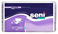 Seni Super Adult Briefs for Heavy Incontinence, X-Small, 25 Count (Pack of 3)