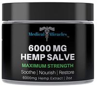 Medical Miracles Hemp 6000 Mg Maximum Strength Healing Salve | 100% Natural Cream Relieves Inflammation, Muscle, Joint, Knee, Nerve, Arthritis Aches & Pain | Fast Acting, Extreme Power, Quick Relief