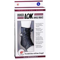 FLA Orthopedics FL40-511LGBLK Swede-O Inner LOK 8 Ankle Brace - Size- Large