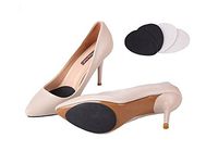 2 Pairs Multifunctional Self Adhesive Rubber Shoe Cushion Protector High Heels Forefoot Pads Sole Anti-Skid Stickers Non-Slip Shoe Pads