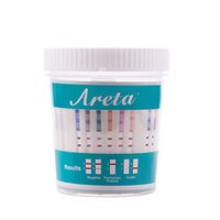 10 Pack Areta 12 Panel Instant Drug Test Cup -Testing Instantly for 12 Different Drugs:BUP,THC,COC,MOP,MET,OXY,AMP,BAR,BZO,MTD,MDMA,PCP- #ACDOA-6125B