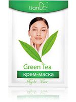 Green Tea Cream Facial Mask Prevention of Skin Aging Signs. Code: 50101, Weight: 18 g (2 pcs per Pack)