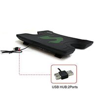 Sanoxy 15-Inch Laptop Compact 2 USB Port Laptop Notebook Cooling Pad and Stand with 1 Large Fan for Apple MacBook Pro, Notebook (SANOXY-LT-COL15)