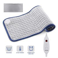Heating Pad for Fast Pain Relief, MIGICSHOW Electric Heating Pad for Moist & Dry Heat Large Heating Machine-Washable Pad, 6 Temperature Settings-Auto Shut Off -King Size 12" x 24" - Hot Heated Pad